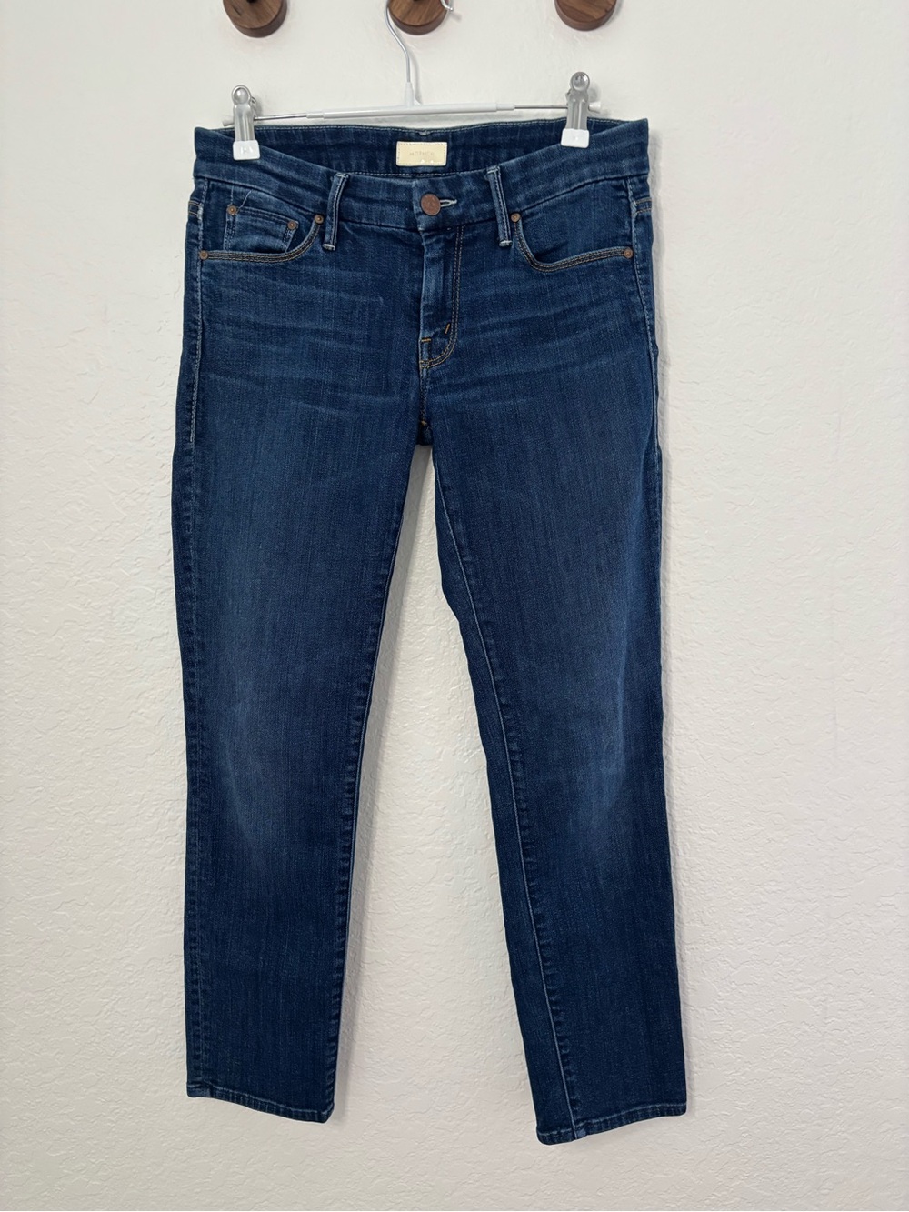 MOTHER Dark Indigo Skinny Jeans